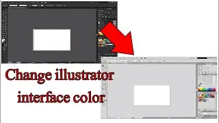 How to change illustrator interface color in one minuts