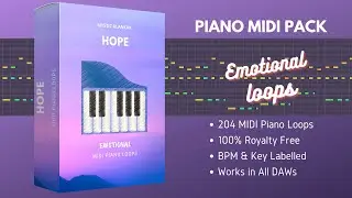 Piano MIDI Pack | Emotional MIDI Loops | Royalty-Free Piano Loop Kit