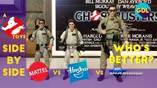 Hasbro Ghostbusters Vs. Mattel Vs. Diamond Select! How does Plasma Series Compare When Side by Side?