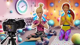 Barbie practica deporte. Las aventuras de las muñecas. Vídeos para niñas