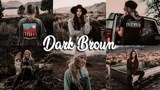 Dark Brown Preset - Lightroom Mobile Tutorial and Presets | Brown Tone | Deep Moody V2