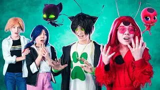 Kwami Tikki and Plagg became Humans! Humanization of Ladybug and Cat Noir mascots in real life!