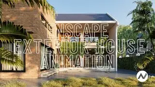 Enscape Animation in Revit - Modern House