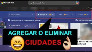 ☁️ Cómo eliminar y agregar ubicaciones en el TIEMPO de Microsoft Star (página de inicio de Edge) 👌🌈🆓