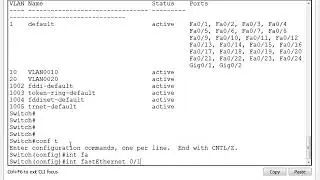 How to assign a vlan to a Cisco switch port