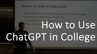 How to use ChatGPT and LLMs in college and academia