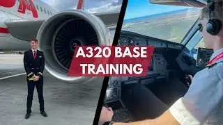 A320 Base Training - My First Time Flying A Jet