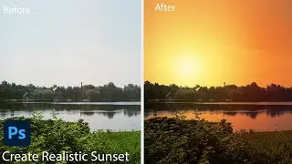 Create a realistic sunset effect in photoshop