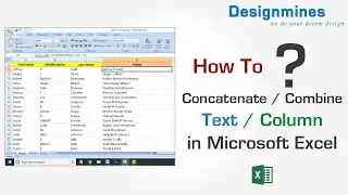 How to Concatenate / Combine Two Column in Excel