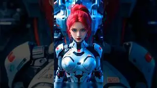 Red-Haired Beautiful Robot – The Future of AI Beauty! 🤖🔥