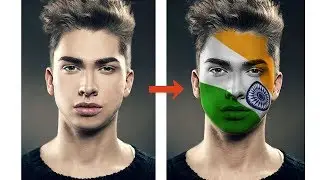 How to put flag onto face | face flag editing | picsart independence day editing