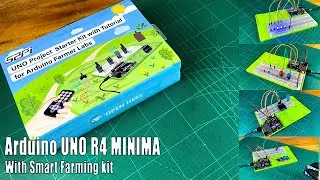 52pi Arduino UNO R4 Minima smart farming kit with Projects | LED chaser | Push button control