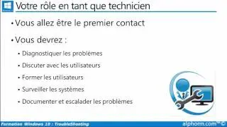 Apprendre Windows 10 troubleshootings partie 1 | Que sera votre rôle?