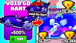 I Unlocked FASTEST VOID GO KART and Become FASTEST PLAYER in Roblox Kart Racing Simulator