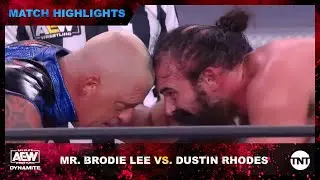 TNT Championship Match Between Mr. Brodie Lee and Dustin Rhodes on AEW Dynamite