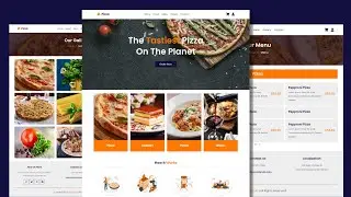 Create A Responsive Multipage Pizza Website Design - HTML / CSS / JAVASCRIPT From Scratch