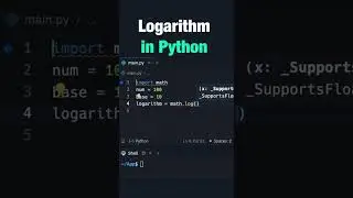 Logarithm in Python  #softlinks #python #programming