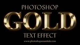 Photoshop Gold Text Effect