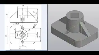 Видеоурок 019. Создание 3D модели в КОМПАСЕ-3D V18.1.