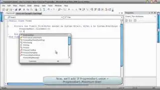 Visual Basic 2008 Express Edition (Beginners Tutorial) - How To Create a More Advanced ProgressBar