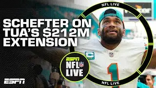 Adam Schefter details Tua Tagovailoas 4-year/$212M contract extension with the Dolphins | NFL Live