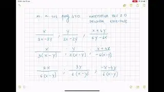 Frazioni algebriche lezione 5 - ridurre allo stesso denominatore