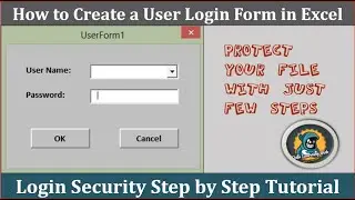How to create a Login Form in Excel || Data Learning HUB