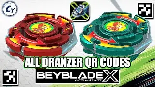 ALL QR DRANZERSPIRAL QR CODE EURO DRANZER QR CODE Beyblade X app QR Codes Hasbro