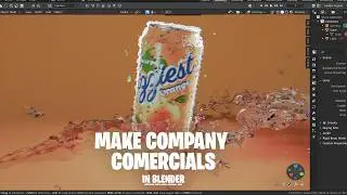 Make company commercial animations in blender