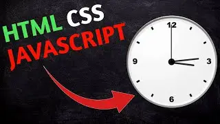 How to Create Analog Clock using HTML CSS and JavaScript || Analog clock html css javascript