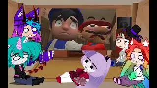 РЕАКЦИЯ Джета и друзей на:Mario plays Mario.exe ft. Luigi—для 