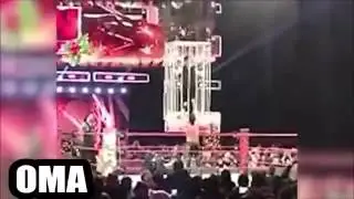 Roman Reigns  Seth Rollins Lock Kevin Owens  Chris Jericho In A Cage After WWE Raw