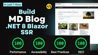 Create MD Blog using .NET 8 Blazor | Learn & Build ASP.NET CORE Blazor Blog | .NET Tutorial