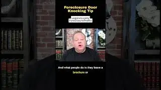 Foreclosure Investing Tip - Door Knocking