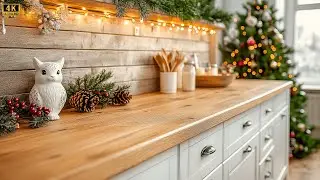 Cozy Scandinavian Small Kitchen Decor Ideas in Winter Wonderland