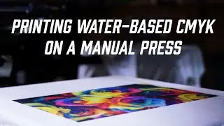 Preparing Art and Screen Printing CMYK with Water-Based Inks