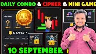 10 September Daily Combo & Daily Cipher & Mini Game | Hamster Kombat Daily Combo & Mini Game