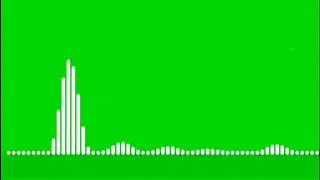 Audio Spectrum Green Screen HD । Audio Wave Green Screen HD । Without Sound