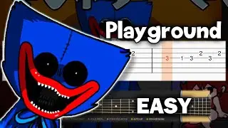 Playground - Friday Night Funkin vs Huggy Wuggy (PHASE 2) - Guitar tutorial (TAB)