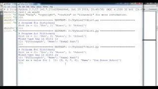 Dictionary in Python Part I