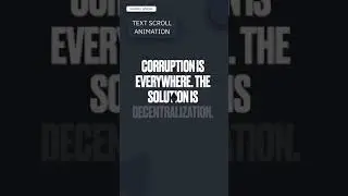 Scrolling Text Animation | Scroll Animation | #html  #css