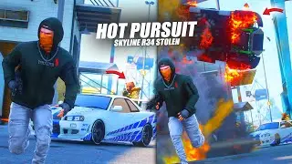 HOT PURSUIT ! MISI PENCARIAN SKYLINE R34 KEI O'CONNER YANG HILANG !!! GTA 5 ROLEPLAY