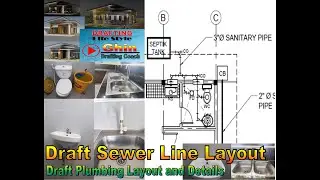 Drawing Exercise 31: How to Draft Sewer Line Layout in AutoCADD