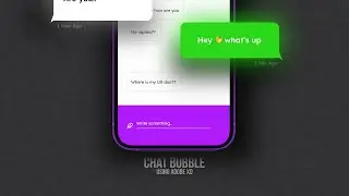 How to create interactive chat bubble in Adobexd 2022