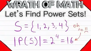 Finding Power Set Examples | Set Theory, Subsets and Power Sets