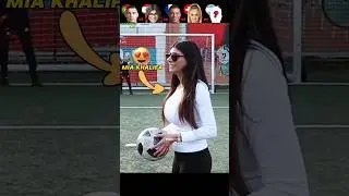 Ronaldo VS Mia Khalifa VS Mbappe VS Alisha VS Player : Penalty Kick Challenge⚽🥅