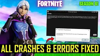 How to STOP Fortnite From Crashing Chapter 3 Season 1 | UE5- Fortntie Crash Reporter | UE5- Fortnite