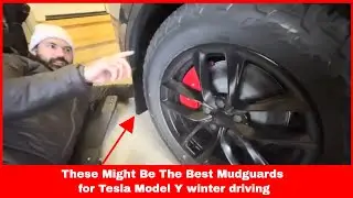 Tesla Model Y flexible mudguards - Unboxing & Install