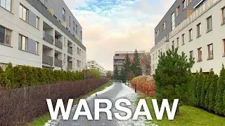 Winter WARSAW 🇵🇱 Poland Walk (Wilanow) December 2022 Walk in Ultra HDR 4K 60FPS