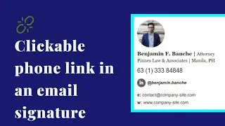 Add a call-to-phone link in an email signature